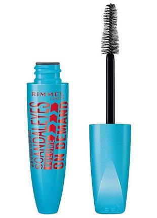 Тушь для ресниц rimmel scandaleyes volume on demand waterproof mascara 01 black