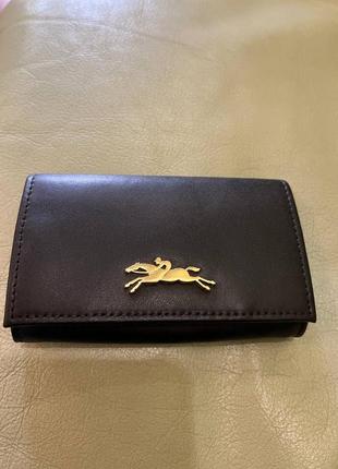 Маленький новий шкіряний гаманець  longchamp