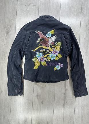 Жакет косуха dolce &amp; gabbana hawaii embroidered leather jacket