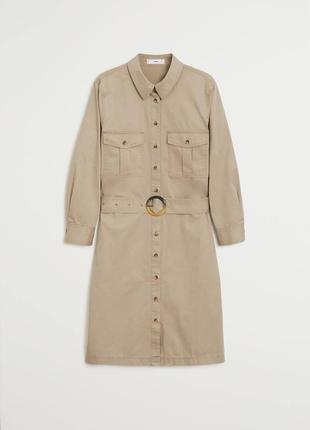 Платье рубашка на пуговицах манго оригинал