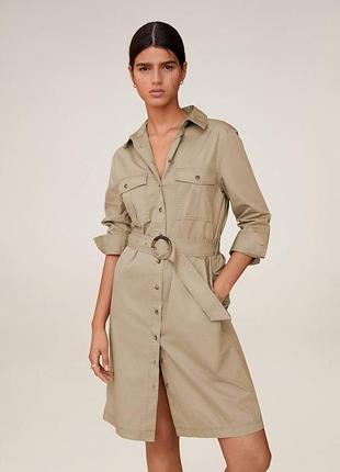 Платье рубашка на пуговицах манго оригинал
