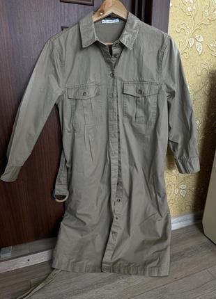 Платье рубашка на пуговицах манго оригинал