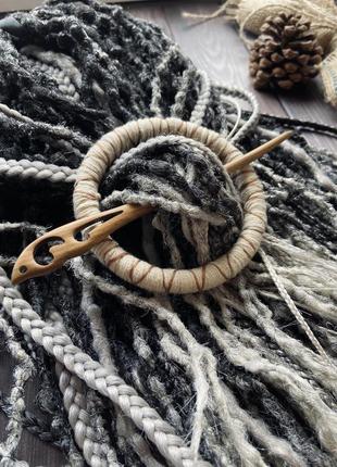 Аксесуари для волосся, заколка ручної роботи кільце середнє для дред косичок різних кольорів