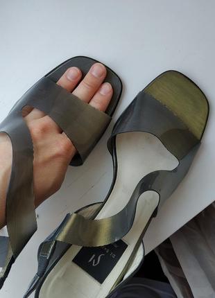 Итальянские туфли босоножки di sandro 37-38р. (24.5 см)4 фото