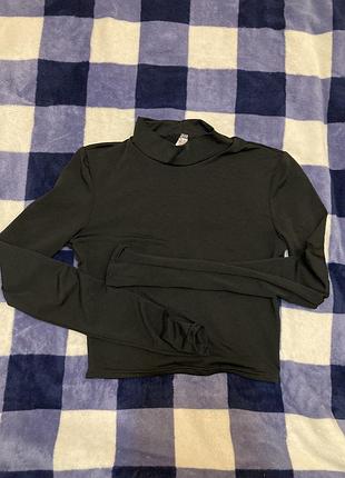 Топ с длинными рукавами в сеточку