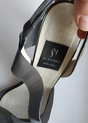 Итальянские туфли босоножки di sandro 37-38р. (24.5 см)7 фото