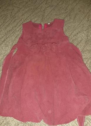 Бордовое платье на девочку 98 размер