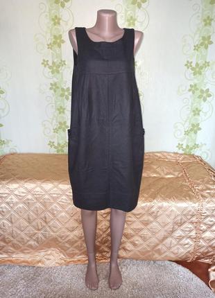 Сарафан шерстяное платье с карманами на подкладке