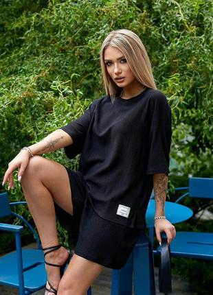 Женский костюм футболка шорты