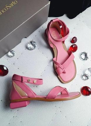 Franco sarto оригинал розовые кожаные сандалии