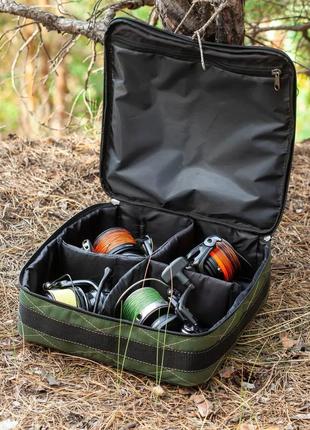 Чехол для рыболовных катушек, чехол для хранения рыболовных катушек, чехол на 4 катушки, чехол для катушек