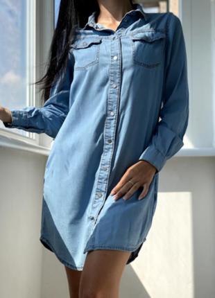 Легка джинсова сукня сорочка р.м kocca
