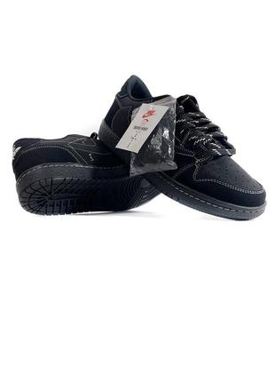 Nike air jordan 1 retro low x travis scott og "black phantom"