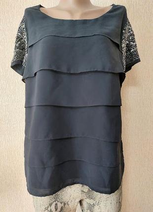 Красивая женская черная кофта, блузка marks&spenser