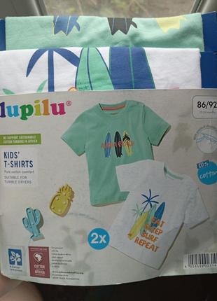Футболка, комплект футболок lupilu 86-92