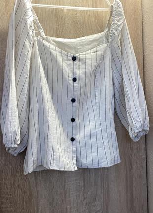 Блуза с рукавами (фонарики)