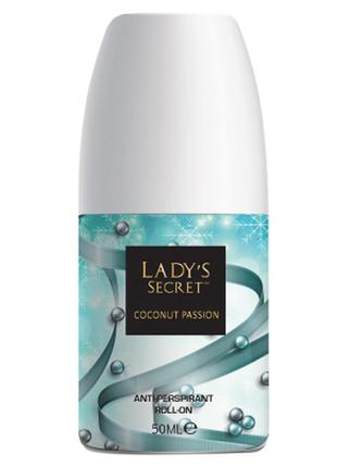 Жіночий роликовий дезодорант lady's secret coconut passion, 50 мл