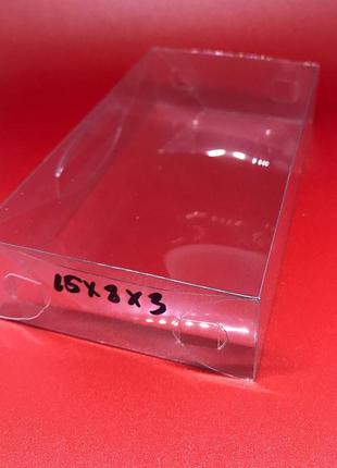 Сборные коробки прозрачные пластиковые 15 х 8 х 3 см 200 мкр 50 шт