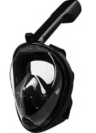 Повнолицева маска для плавання, swiming mask, для підводного снорклінгу та дайвінгу, є кріплення для камери1 фото