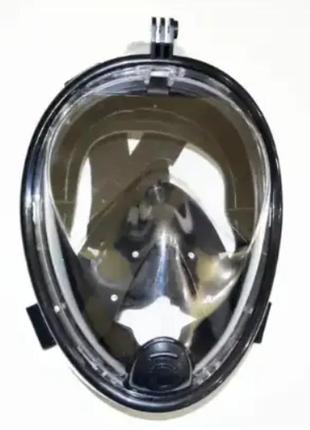 Повнолицева маска для плавання, swiming mask, для підводного снорклінгу та дайвінгу, є кріплення для камери2 фото