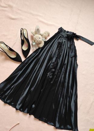 Платье плиссе р 36 38 donna bizzarra черная вечерняя