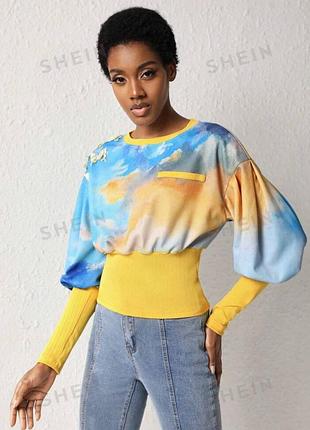 Новый! шикарный свитшот тай дай shein