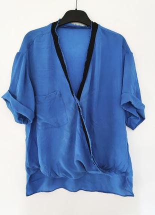 Блуза футболка натуральный шелк zara