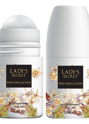 Жіночий роликовий дезодорант lady's secret bane vanilla noir, 50 мл