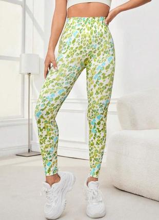 Новые! лосины леггинсы shein леопард