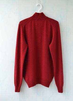 Мягкий гольф, водолазка на молнии galeries lafayette, lambswool, овечья шерсть