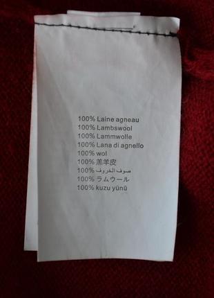 Мягкий гольф, водолазка на молнии galeries lafayette, lambswool, овечья шерсть