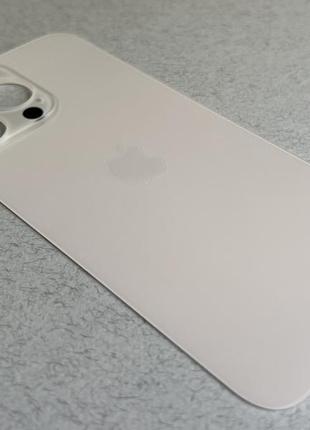 Iphone 13 pro silver задня скляна кришка білого кольору для ремонту