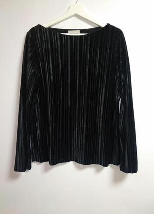 Велюровая блуза плиссе 16/50-52 размер