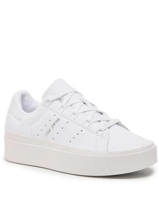 Adidas білі шкіряні кросівки кеди stan smith bonega