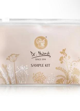 Набір пробників кремів (cosmetic sample kit) dr. nona. солярис, динамічний крем, бальзам для контуру очей, нічний крем.3 фото