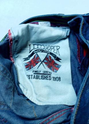 Джинсы талия 90 см lee cooper arthur (ls04) fit regular leg w34 l 34 (укороченно) идеальные, высокая4 фото