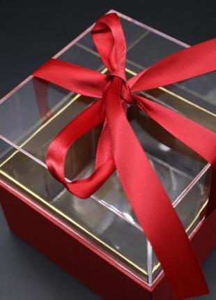 Коробка подарункова з акрилом. 13х13х12см6 фото