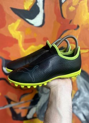 Puma копы сороконожки бутсы 34 размер кожаные футбольные детские оригинал