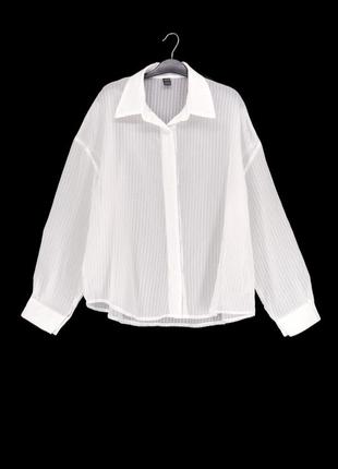 Біла повітряна блузка "shein" оверсайз. розмір eur44, xl.