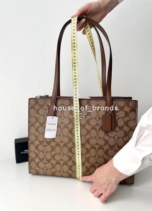 Жіноча брендова шкіряна сумка тоут coach nina tote bag оригінал сумочка шопер тоте...