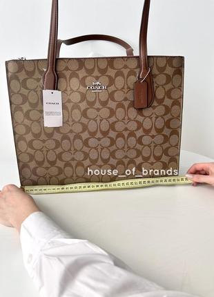 Жіноча брендова шкіряна сумка тоут coach nina tote bag оригінал сумочка шопер тоте...
