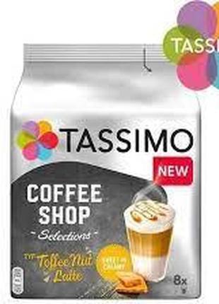 Кава в капсулах tassimo toffee nut latte 16 шт тассімо ірис з горіхами