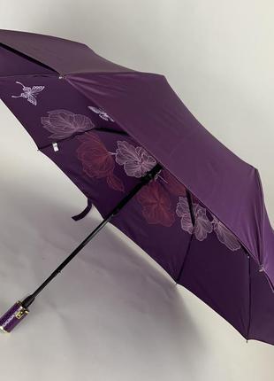 Жіноча складана парасолька напівавтомат max фіолетова (2000002741435)