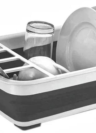 Сушилка для посуды, складная силиконовая benson bn-0902 фото