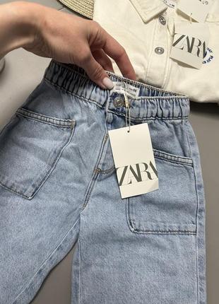 Джинси з еластичним поясом zara