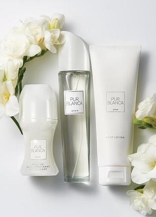 Pur blanca avon , жіночий набір набір 3-в-1 пур бланка