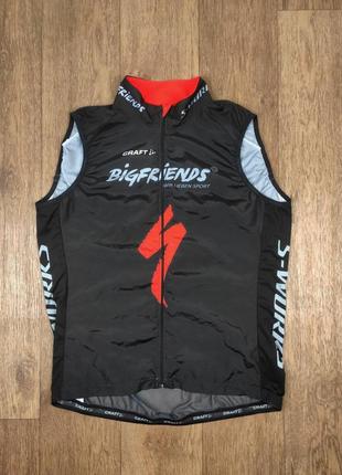 Желет s-works craft specialized вело форма шессе одежду мтб спортивная мужская термо черная желетка castelli rapha poc