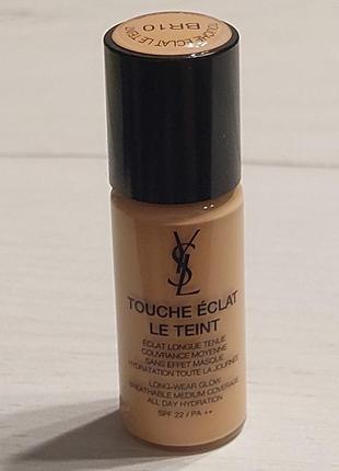 Стойкая тональная основа для лица yves saint laurent ysl touch eclat le teint br10. объем 10 ml.