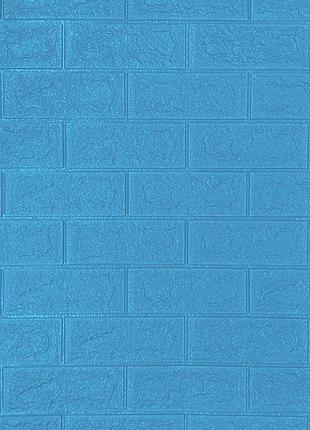 Декоративна самоклейна 3d панель 70х77х0,5 см sticker wall бірюзова (2000002626428)