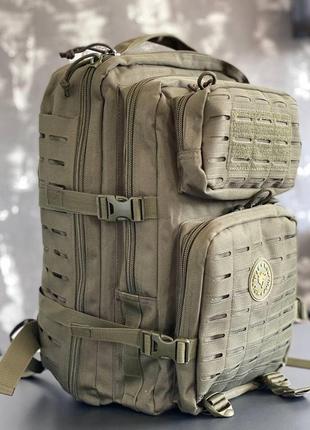 Водостійкий, військовий, тактичний рюкзак, об'ємом 37 літрів, isarm колір олива, висотою 46 см